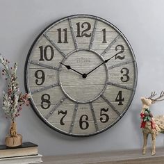 Wall clock ideas for home decor Wall Ideas Above Couch, Living Room Wall Ideas Above Couch, Farmhouse Entry, Industrial Clocks, Farmhouse Wall Clocks