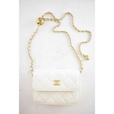 Chanel 22c White Pearl Crush Clutch Mini Chain Classic Gold Card Belt Waist Bag ********** Chanel ********** Brand: Chanel Size: Mini (5 X 3.5 X 1.25) Name: Pearl Crush Belt Bag Color: White Style: Waist Bag Style #: Ap1628 B02916 10601 Collection: 22c Material: Lambskin Leather Flap Front Button Closure White Quilted Lambskin Leather Material Iconic Cc Logo At The Front Gold Tone Hardware Adjustable Pearl Crush Belt Waist Chain Strap Fabric Inside Lining Only Fits Cards This Bag Is Completely S White Bags With Cc Turnlock Closure For Evening, White Evening Bag With Cc Turnlock Closure, Luxury White Wallet On Chain, Chic White Wallet On Chain For Everyday, Chic White Rectangular Belt Bag, Luxury White Clutch With Chain Strap, Luxury White Rectangular Wallet On Chain, Elegant White Crossbody Wallet On Chain, Classic White Bag With Chain