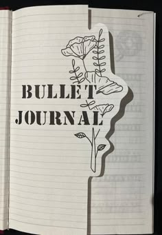 Lined Page Journal Ideas, Books Page Bullet Journal, Lined Notebook Planner Ideas, Title Journal Ideas, Lecture Notes Ideas Design, January Diary Ideas, Bullet Journal Opening Page Ideas, Journaling Front Page Ideas, 2024 Reading Journal Cover