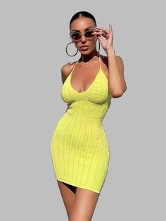 Elasticity: Slight Strech Sleeve Style: Spaghetti Strap Fabric Type: Polyester Pattern Type: Solid Fit Type: Slim Outfit Collection, Monokini Swimsuits, Backless Mini Dress, Crochet Design, Activewear Sets, Denim Romper, Denim Maxi Skirt, Maxi Dress Formal, Pullover Designs