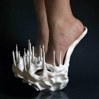 Physic Defying Shoes - white bone Fantasy Shoes