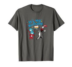 PRICES MAY VARY. Official Dr. Seuss Merchandise Lightweight, Classic fit, Double-needle sleeve and bottom hem It's My Birthday, Birthday Design, Its My Birthday, Dr Seuss, My Birthday, Branded T Shirts, Top Fashion Brands, Shop Top, Fashion Brands