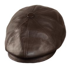 "Dazoriginal Newsboy Hats for Men Baker boy Leather Hat Panel Cap Irish Flat Caps ► COLOR: BLACK/ BROWN - 100% Genuine Lambskin Leather ► Fixed Peak Newsboy Cap - 24-48 HR DHL SHIPPING INCLUDED ► Sizes - M 55-56 cm / L 56-57 cm / XL 58-59 cm / XXL 59-61 cm ► Classic 'Peaky Blinders' look new lambskin - Excellent quality 8 Piece Cap ► Beautiful New Handmade Soft 'real Leather' with soft silky lining - Featuring: Ear Flaps, Warm thick padding, Strong beautiful Leather, Fixed front peak, Clean fitt Classic Brown Baseball Cap For Outdoor, Classic Brown Flat Cap Baseball Cap, Classic Brown Baseball Cap, Classic Brown Six-panel Baseball Cap, Classic Brown Flat Cap, Brown Baseball Cap With Flat Bill, Flat Caps, Leather Hat, Baker Boy