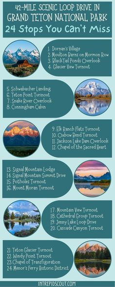 Scenic Loop Drive in Grand Teton Yellowstone Vacation Planning, Montana Vacation