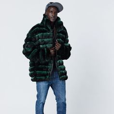 Men Real Rex Rabbit Fur Coat Natural Chinchilla Multicolor Jacket Thick Overwear | eBay Green Fur Coat With Faux Fur Trim For Fall, Green Faux Fur Trim Coat For Fall, Winter Green Faux Fur Outerwear, Green Fall Outerwear With Faux Fur Trim, Green Faux Fur Coat For Fall, Long Sleeve Parka With Faux Fur Lining, Green Faux Fur Outerwear For Fall, Green Long Sleeve Fur Coat For Winter, Green Faux Fur Long Sleeve Outerwear