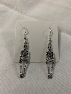 Shared Closet, Dark Blue Hair, Alt Clothing, Human Skeleton, Bead Charms Diy, Funky Earrings, Jewelry Tattoo, Dope Jewelry