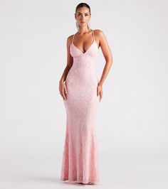 Bethanie Formal Sequin V-Neck Mermaid Dress Champagne Pink Prom Dress, Sorority Dresses, Light Pink Prom Dress, Club Dresses Short, Night Engagement, Bridesmaids Bachelorette, Damas Dresses, Winter Bridesmaid Dresses, Prom Dress Lace