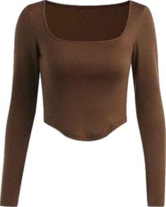 Fitted Long Sleeve Scoop Neck Top For Fall, Winter Stretchy Long Sleeve Scoop Neck Top, Solid Color Stretch Long Sleeve Top With Scoop Neck, Winter Stretch Long Sleeve Top With Scoop Neck, Casual Long Sleeve Top With Thumbholes For Fall, Solid Stretch Long Sleeve Top With Scoop Neck, Stretch Long Sleeve Scoop Neck Top In Solid Color, Stretch Scoop Neck Long Sleeve Top For Winter, Casual Winter Tops With Thumbholes