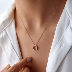 Our modern, and elegant diamond circle necklaces. ★ Necklace Features• Gold Kt: 14K/18K Gold - Crafted according to preference• Available Gold Colors: Yellow Gold, White Gold, Rose Gold• Total Diamond Carat: 0.16 carat• Diamond color: G color VS2/SI1 quality• We only work with real natural diamonds• We offer a certificate with each necklace for the authenticity of the diamonds.• Circle Diameter: 10.6 mm / 0.42 Inches Diamond Stacking Rings Engagement, Circle Necklaces, Diamond Circle Necklace, Diamond Huggies, Diamond Stacking Rings, Circle Diamond, Gold Colors, Gold Ring Stack, Diamond Chain