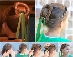 Disney’s Frozen Coronation Hairstyle Anna Frozen Hair, Frozen Hairstyles, Anna Hair, Frozen Hair, Princess Hair, Peinados Fáciles Para Cabello Corto, Princess Hairstyles