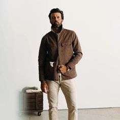 A function-focused take on the classic chore jacket, The Fremont boasts a profusion of pocket space and a roomier silhouette for easy layering. Engineer Style, Taylor Stitch, Chore Jacket, Tumble Dryer, Penny, Layering, Organic Cotton, Mens Outfits, Canvas