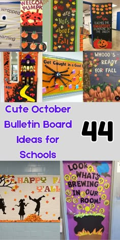 bulletin board ideas for school with the text cute october bulletin board ideas for schools 44