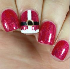 Christmas Nails Short, Sparkle Nail Designs, Christmas Nail Art Easy, Designs For Short Nails, Nagel Design