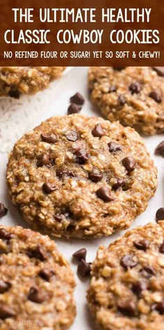 the ultimate healthy classic cowboy cookies an easy recipe with no refrigerating flour or sugar