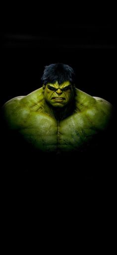 the incredible hulk is shown in this dark photo, and looks like he's ready to