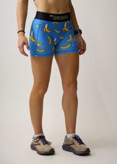 Do you have ChicknLegs? The ChicknLegs 3" compression running shorts are known for their lightweight feel, ultra soft fabric, comfortable waistbands, and funny printed designs. Features: ✔ Soft elastic waistband provides a smooth fit that stays in place ✔ Spandex and polyester blend provide ultimate comfort without chaffing✔ Machine washable ✔ 3" Inseam ✔ Model is 5'0" - 105 lbs - Size XS How It's Made: ✔ 76% Polyester, 24% Elastane Blue Boxer Briefs With Built-in Shorts For Sports, Blue Stretch Boxer Briefs With Elastic Waistband, Stretch Blue Boxer Briefs With Elastic Waistband, Blue Shorts For Summer, Fun Sports Shorts, Blue Breathable Fitted Athletic Shorts, Sporty Boxer Briefs With Elastic Waistband For Workout, Sporty Boxer Briefs For Workout With Elastic Waistband, Blue Fitted Athletic Shorts For Running