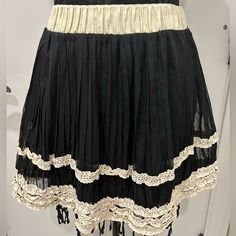 Kawaii Layered Lace Sheer Black Beige Trim Mini Skirt Nwt O/S O/S But I Would Days S/M Turquoise Skirt, Beige Trim, Victorian Skirt, Pink Floral Skirt, Mini Pleated Skirt, Green Mini Skirt, Womens Mini Skirts, Wool Mini Skirt, Leopard Skirt