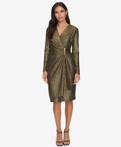 out of stock Gold Dress Long Sleeve, Gold Dress Long, Dresses Gold, Mob Dress, Long Sleeve Cocktail Dress, Long Sleeve Wrap Dress, Mob Dresses, Houston Wedding, Black Sheath Dress