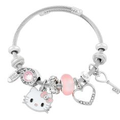 PRICES MAY VARY. Elegant Rose Silver color 19CM Heart Charms paired with gold to make up the perfect Pandora inspired style bracelet. 11 beautiful charms included Bracelet Rose Gold creates an eye-catching, dynamic look when added as embellishment to this beautiful piece of jewelry. Hand Jewelry crafted in a slim but sturdy design, this high quality charm bracelet is sure to last long without ageing and fading away. Clasp closure ensures security and convenience on the go for your literally spar Bracelets Y2k, Charm Bracelet Pandora, Crown Charm, Bracelet Rose Gold, Bracelet Pandora, Jewelry Accessories Ideas, Charms Bracelets, Pandora Bracelet Charms, Gold Charm Bracelet