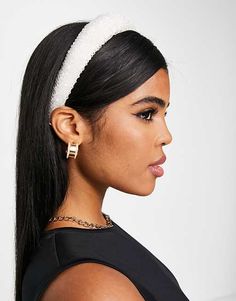 My Accessories London beaded bridal headband in white | ASOS Accessories Outfit, Colourful Style, Lace Headbands, Bridal Headband, White Shop, Wedding Shower, Colorful Fashion, Slides, Asos