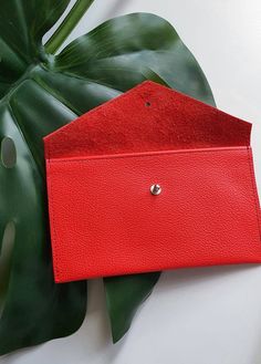 Handmade 100% soft leather mini coin and card wallets. Elegant and well constructed with a single closure. Includes Inside pocket. Measurements: Length 16cm Width    9cm Cleaning - wipe with a damp cloth. Red Money, Obi Belts, Leather Obi Belt, Money Purse, Purse Handmade, Leather Coin Purse, Pocket Wallet, Valentines Gifts For Her, Orange Leather