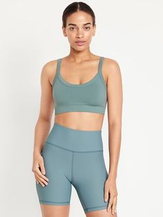 Light Support Seamless Rib-Kit Sports Bra | Old Navy Jack Black, Old Navy Women, Style Clothes, Navy Women, Toddler Boys, Heather Grey, Old Navy, Scoop Neck, Sports Bra