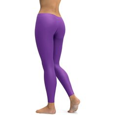 These Solid Lavender leggings will complement any leg it is on! Super soft high quality fabric, made of 82% polyester and 18% spandex, has 4-way stretch. The fabric is sturdy, yet lightweight and breathable, and stretches to fit your body, hugging it in all the right places and bounces back after washing. Lavender Leggings, 100 Squats, Soft Leggings, Squat Proof, Yoga Shorts, Yoga Pants, Quality Fabric, Elastic Waistband, Active Wear