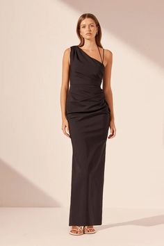 LANI ASYMMETRICAL GATHERED MAXI DRESS | BLACK | DRESSES | SHONA JOY – Shona Joy International Black Draped One Shoulder Ruched Dress, Black Draped One Shoulder Dress With Ruched Detail, Black Draped Ruched One Shoulder Dress, Black Ruched Draped One Shoulder Dress, Ruched One-shoulder Maxi Evening Dress, One-shoulder Ruched Maxi Evening Dress, Black Draped Maxi Dress With Ruched Bodice, Black Ruched One-shoulder Dress For Gala, Chic Asymmetrical Maxi Dress With Fitted Bodice