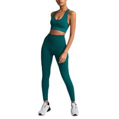 PRICES MAY VARY. Features:Four-way stretch material for extreme flexibility,racerback and thick straps,breathable,quick dry,squateproof,wear-resistant,moisture wicking, makes you feel high compression but comfortable. Occasions:Seamless hyperflex workout set for women is a outfits best for casual,yoga,workout,schoool,active sport,training,exercise,gmy,running,jogging,parkour,dancing,hiking,vollyball,also,best for home wearing. Ideal Gifts for: Girl friend,Valentine's Day,daughter, school season, Workout Sets Outfit, 2 Pieces Outfits, Streetwear Tshirts, Gym Sets, Tank Top Gym, Bra Tank Top, Pieces Outfits, Amazon Fashion Finds, Fitness Outfits