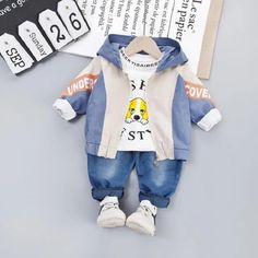 4Th Of July Baby Bibs 3-piece Coat & Sweatshirt & Pants for Children Boy – PrettyKid Casual Cotton Long Sleeve Sets, Casual Long Sleeve Cotton Sets, Spring Cotton Sets With Long Sleeve, Spring Cotton Long Sleeve Sets, Spring Long Sleeve Cotton Sets, Blue Hooded Sets For Spring, Blue Hooded Spring Sets, Cotton Long Sleeve Sets For Fall, Long Sleeve Cotton Sets For Fall