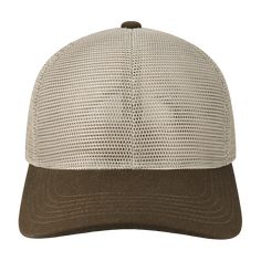 This all-mesh, mid-profile hat provides the ultimate breathability even on the hottest of days! The crown features two layers of mesh helping keep your hat's shape. Find the right fit with the snapback closure and stay cool. Fabric: Stiff Mesh Shape: 6-Panel Mid Crown Closure: Snap Size: OSFA Visor: Slightly curved solid brim Details: Stiff double layered mesh; Fine-gauge cotton canvas brim Imported Trucker Mesh Baseball Cap With Visor, Breathable Trucker Hat With Visor, Breathable Six-panel Snapback Hat, Adjustable Mesh Trucker Hat With Mesh Back, Lightweight Mesh Baseball Cap, Lightweight Mesh Visor Baseball Cap, Breathable Mesh Baseball Cap One Size, Casual Breathable Mesh Hat, Trucker Snapback Hat With Mesh Visor