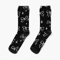 Super soft all-over printed knit socks with extra cushioning in the sole. Suitable for men and women. Black Bows, Black Bow, Socks For Sale, Knit Socks, Knitting Socks, Multi Color, Socks, Men And Women, For Men