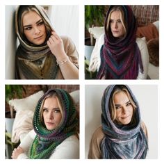 "Can't choose just 1 of these beautiful, hooded cowls or \"snoods\" as they're calling them now?  This value pack includes all 4 of these patterns, each one with its own unique combination of beginner friendly stitches.  These are hot sellers at craft shows and make amazing gifts!  The variety is sure to keep your gifts unique and hold your interest. 4 PDF Crochet Patterns - The Kinsey Noel - Bohemian Hooded Cowl, The Regina Dorine Boho Hooded Cowl, The Vivian Maura Hooded Cowl and The Willow Leigh Day Dream Cowl. Adult Sizes Beginner Friendly US Standard Terms Please contact me for any pattern assistance. These patterns are for personal use only, you may not sell or distribute the patterns in any way.  You may sell scarves made from these patterns, but if sold online, kindly give pattern Hippy Clothing, Crochet Hooded Scarf, Hooded Cowl, Hooded Scarf, Bandana Scarf, Amazing Gifts, Craft Shows, Hippie Outfits, Long Scarf