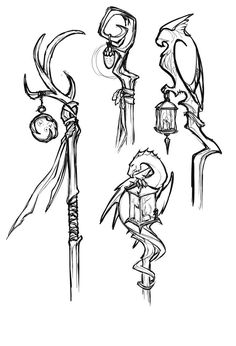 Warlock Poses Reference, Staff Art Reference, Witch Staff Drawing, Wizard Drawings Sketches, Magic Wand Drawing Reference, Staff Art Design, Staff User Pose, Magic Book Pose Reference, Magic Staffs Design