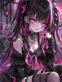 Black Pink Hair Anime, Anime Fox Boy, Pink Hair Anime, Album Cover Wallpaper Collage, Teacher Board, Anime Cover Photo