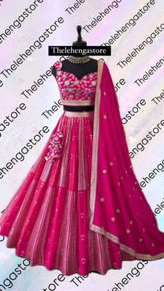 Contact us for any queries about product or shop and real images. Lehenga : Viscos Chinon Fabric With Sequence Embroidery Thread Work Inner : American crept in lehenga choli : Viscos Chinon Fabric With Sequence Embroidery Thread Work (unstitch) Duppta : Viscos Chinon Fabric with Sequence Embroidery Lace Border ( 2.25 Metre) Size : Semi stitched Work : Sequence Embroidery Thread Work Care : Dry Clean Type : Party Wear Lehenga Choli, Engagement Lehenga choli, Wedding Lehenga Choli Hot Pink Lehenga, Embroidery Lace Border, Pink Lehenga Choli, Embroidery Thread Work, Engagement Lehenga, Lehenga Choli Wedding, Party Wear Lehenga Choli, Wedding Lehenga Choli, Sequence Embroidery