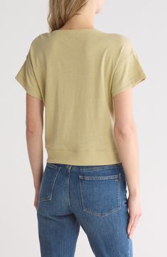 A boxy design and a cotton and linen blend fabrication add to the ease of this laid-back henley. 20" length (size Small) Button half placket Crewneck Short sleeves 55% cotton, 25% linen, 20% polyester Machine wash, tumble dry Imported Spring Relaxed Fit Henley With Button Closure, Casual Spring Henley For Everyday Wear, Spring Casual Henley With Button Closure, Casual Relaxed Fit Henley For Spring, Relaxed Fit Henley For Spring Loungewear, Spring Henley In Relaxed Fit For Loungewear, Spring Henley With Relaxed Fit For Loungewear, Casual Henley With Button Closure, Spring Crew Neck Henley With Relaxed Fit