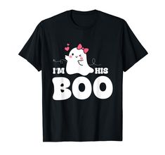 PRICES MAY VARY. I'm His Boo Ghost Halloween Matching Couple Women Girlfriend Shirt is designed for women, girlfriends, and wives who want to show love for their partner. Featuring a cute ghost design, it's perfect for couples who want to coordinate their outfits This design makes a cute present for family members and friends, grandma, mom, wife, aunt, girlfriend. Wear it to Halloween parties, costume parties, or family gatherings. Click on our brand to find the matching "I'm Her Boo" shirt for Girlfriend Shirt, Halloween Matching, Boo Shirts, Girlfriend Shirts, Cute Presents, Costume Parties, Boo Ghost, Ghost Design, Matching Couple