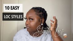 Easy Locs Hairstyles, Hairstyles For Starter Locs For Women, Starter Loc Styles For Short Hair, Starter Loc Styles Medium Updo Women, Quick And Easy Loc Styles No Retwist, Dread Hairstyles Short, Starter Locs With Loose Ends, Loc Styles Medium Updo Women Short, Style Locs Hairstyles