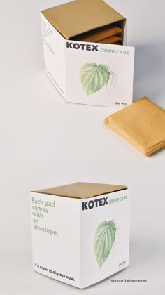 two boxes that have some food inside of them