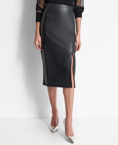 out of stock Faux Leather Midi Skirt, Leather Midi Skirt, Womens Pencil Skirts, Tall Jeans, Black Midi Skirt, Under Dress, Cashmere Coat, Plus Dresses, Pant Shirt