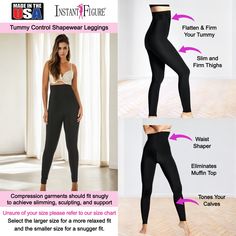 Experience the transformation with InstantFigure's Original Proven Shapewear for Women, featuring the Compression Hi-Waist Pants a seamless undergarment designed to sculpt your figure instantly. Achieve a sleeker, more defined silhouette from waist to ankles with these high-performance pants. Key Benefits: Instant Slimming: Look up to five inches slimmer instantly with our high-waist compression pants. Designed to sculpt your figure seamlessly, these pants are the secret to a flawless silhouette Moisture-wicking Compression Leggings, Solid Compression Leggings With Moisture-wicking, Compression Full-length Elastane Leggings, Full-length Compression Moisture-wicking Leggings, Shapewear Leggings, Solid Color Compression Leggings, Sweat Resistant, Shapewear For Women, Posture Support, Tank Bodysuit