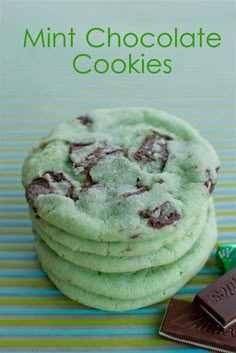 an ad for mint chocolate cookies on facebook