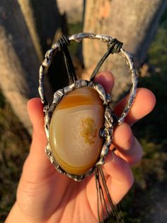 Large Tumbled Agate Soft Soldered Pendants Soft Solder Jewelry, Solder Jewelry, Soft Solder, Soft Soldering, Soldered Pendants, Stained Glass Jewelry, Soldering Jewelry, Soldering, Glass Jewelry