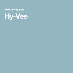 a blue background with the words hy - vee written in white on it