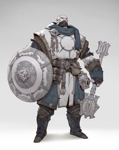 ArtStation - 暗阳祭司-亚当 Giant Character Design, Goliath Paladin, Half Giant, Dnd Paladin, 다크 판타지