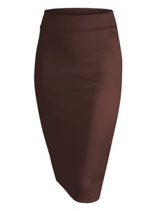 95% Rayon 5% Spandex Kibble Body Type, Brown Pencil Skirt, Knee Length Pencil Skirt, Bodycon Pencil Skirt, Body Skirt, Pencil Skirt Outfits, Office Skirt, Midi Pencil Skirt, Classic Skirts