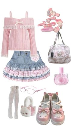 Cute Kawaii Outfits, Coquette Outfit, Cute Coquette, Cute Dress Outfits, Future Outfit, Kawaii Fashion Outfits, Kawaii Clothes