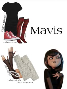 an image of some clothing and accessories with the words mavis