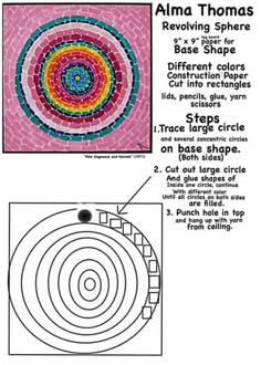 the instructions for how to make a mosaic art project with pictures and text on it